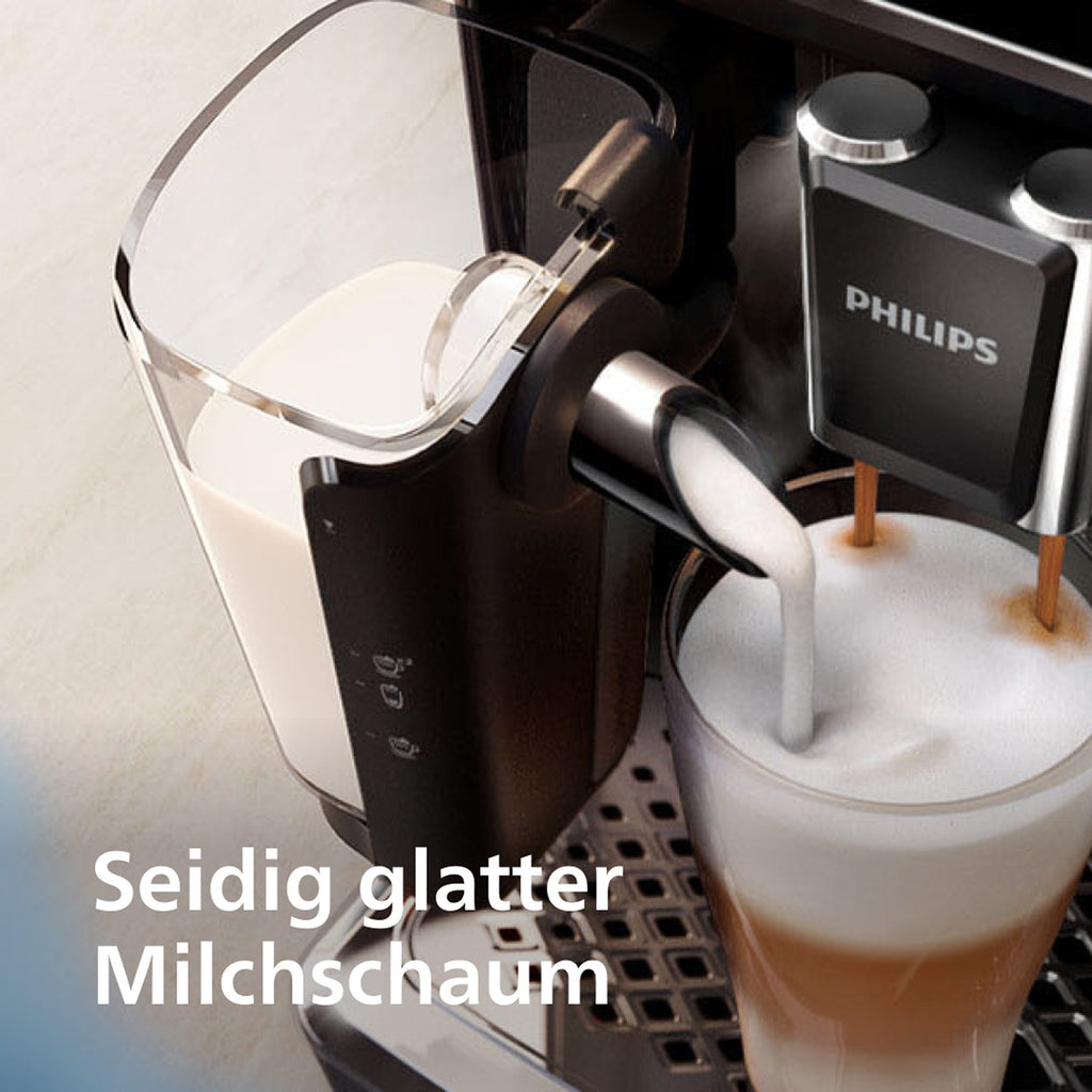 PHILIPS EP5447/90 Serie 5400 LatteGo 12 Kaffeespezialitäten Kaffeevollautomat Schwarz/Chrom